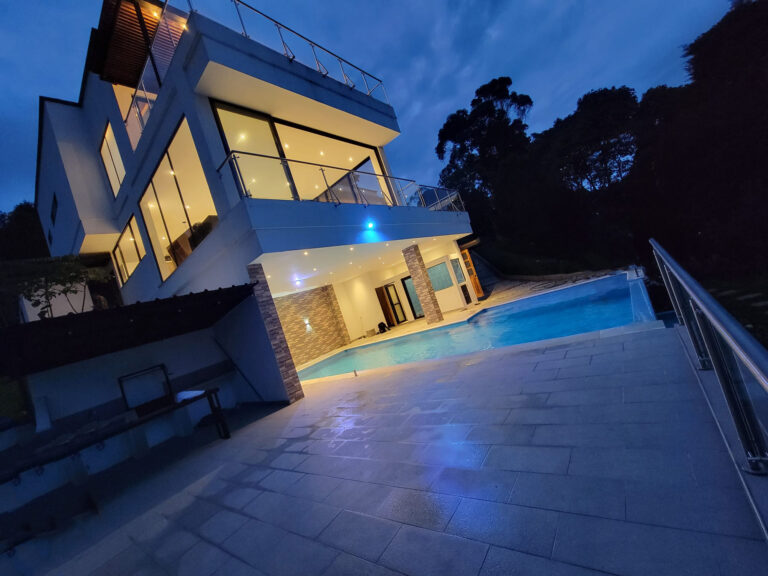 The View modern mansion and pool in Envigado