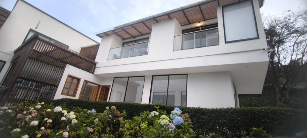 Open terrace and gathering space at The View Modern Mansion VIP Retreat