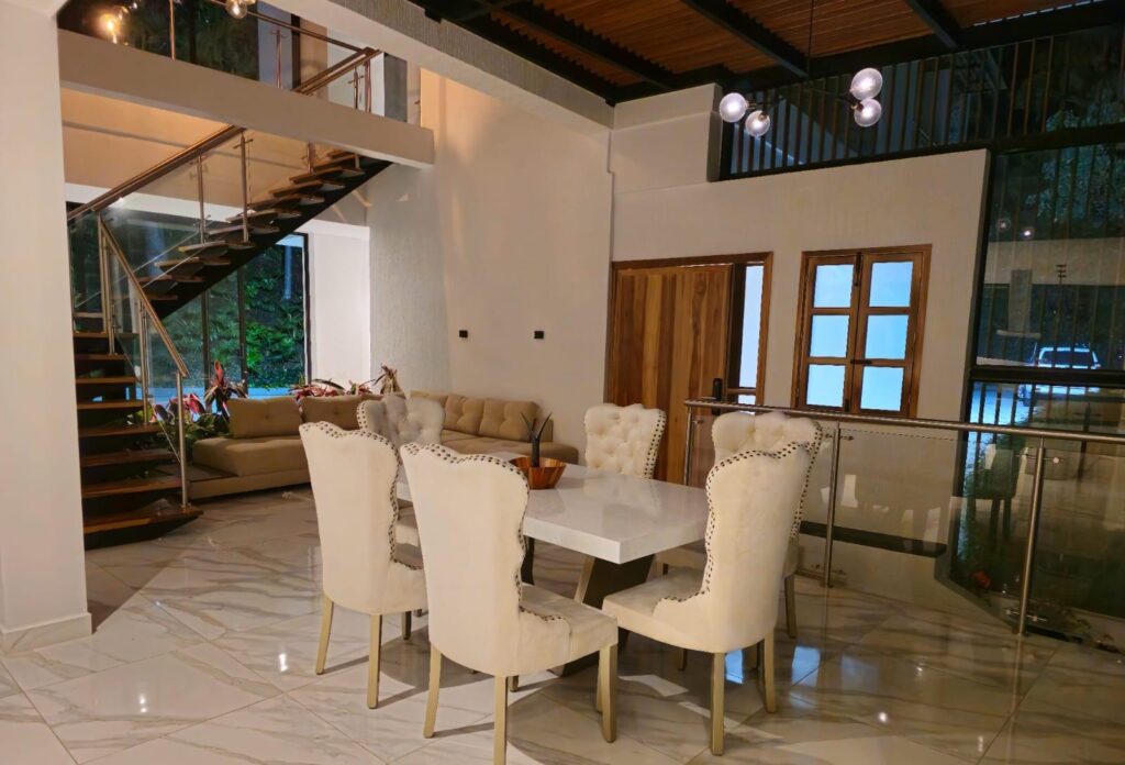 Guest-ready social space inside The View Modern Mansion VIP Retreat